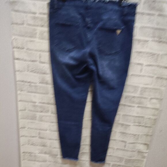 Celebrity Pink Blue Skinny Jeans High-Waisted - Picture 4 of 4